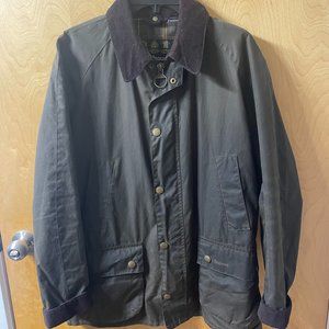 Barbour Ashby Waxed Field Jacket Green (Medium)